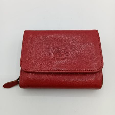  IL BISONTE イルビゾンテ 二つ折りショートウォレット 二つ折り財布  5442404340-ilb レッド