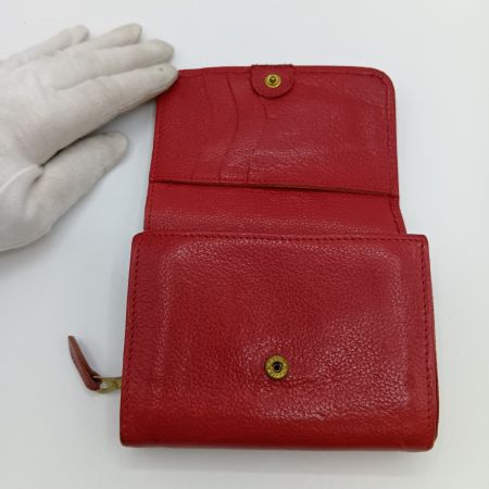 IL BISONTE イルビゾンテ 二つ折りショートウォレット 二つ折り財布  5442404340-ilb レッド