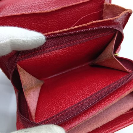  IL BISONTE イルビゾンテ 二つ折りショートウォレット 二つ折り財布  5442404340-ilb レッド