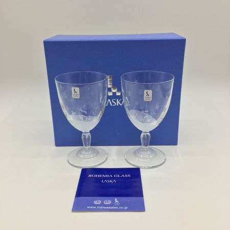  Laska Bohemiaglass ボヘミアガラス  スノークリスタル  ワイングラスペア KAL-400/2