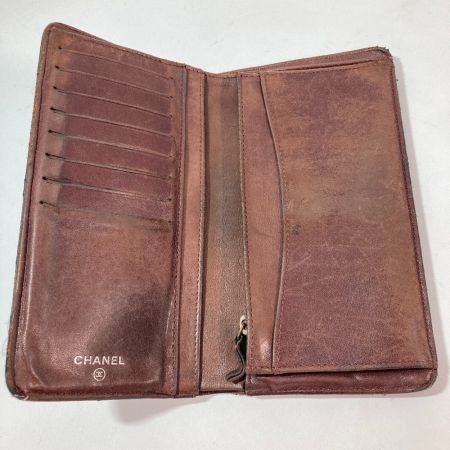  CHANEL シャネル マトラッセ 二つ折り 長財布 使用感多 A31509 ブラック