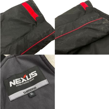  SHIMANO シマノ オールウェザースーツ NEXUS 上下セット 3L ブラック パンツチャック破損 ジャンク