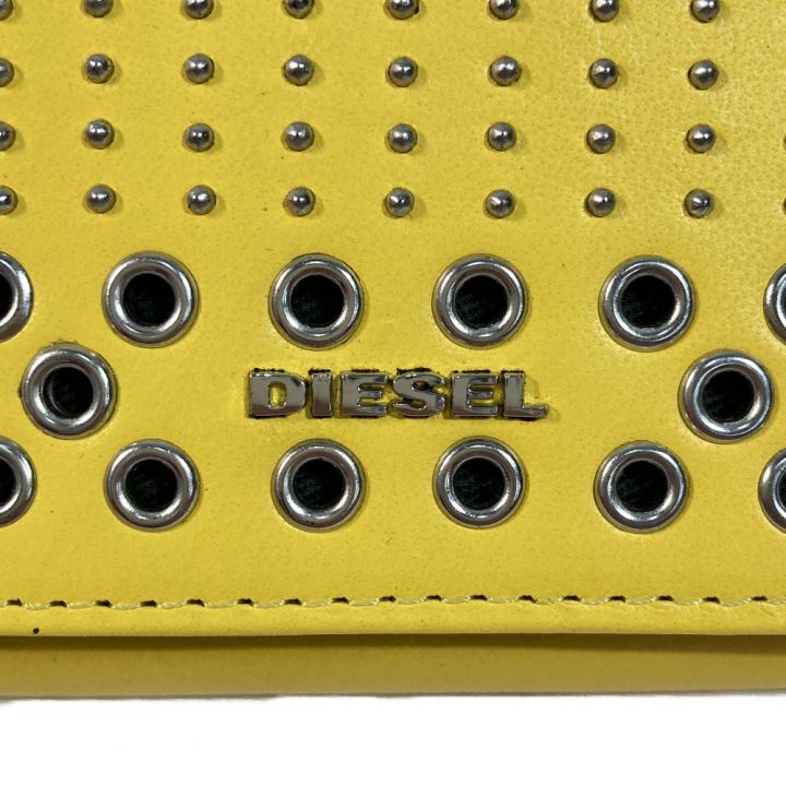 DIESEL ディーゼル 長財布 AMAZONITE PLUS イエロー x シルバー x