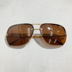 ◎◎ CHANEL シャネル サングラス 57□12-130 4012 ブラウン x ゴールド ココマーク 本体のみ Bランク