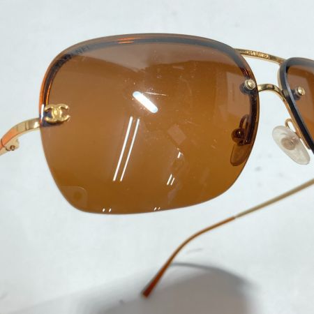  CHANEL シャネル サングラス 57□12-130 4012 ブラウン x ゴールド ココマーク 本体のみ
