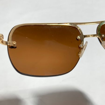  CHANEL シャネル サングラス 57□12-130 4012 ブラウン x ゴールド ココマーク 本体のみ