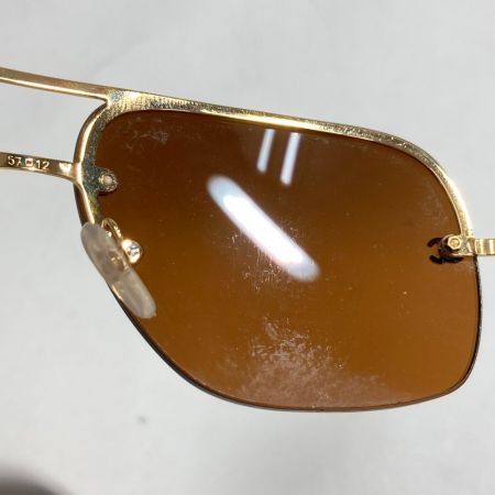  CHANEL シャネル サングラス 57□12-130 4012 ブラウン x ゴールド ココマーク 本体のみ