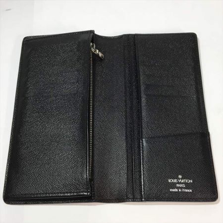  LOUIS VUITTON ルイヴィトン 二つ折り長財布 ダミエ グラフィット ポルトフォイユ ブラザ 内側一部ハガレ有 N62665