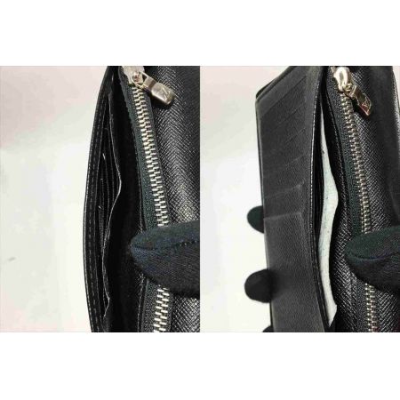  LOUIS VUITTON ルイヴィトン 二つ折り長財布 ダミエ グラフィット ポルトフォイユ ブラザ 内側一部ハガレ有 N62665
