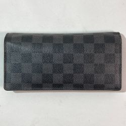 ◎◎ LOUIS VUITTON ルイヴィトン ダミエ・グラフィット ポルトフォイユ・ブラザ N62665 二つ折り 長財布 Bランク