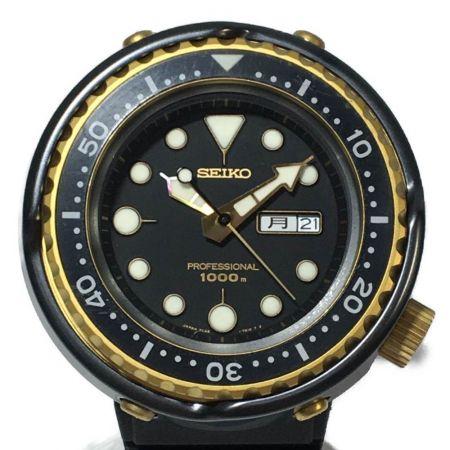  SEIKO セイコー プロフェッショナルダイバー 1000m 7C46-7008 腕時計 本体のみ 非純正ベルト 7C46-7008