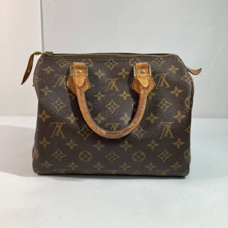  LOUIS VUITTON ルイヴィトン モノグラム スピーディ25 M41528 ブラウン x ゴールド ボストンバッグ ハンドバッグ
