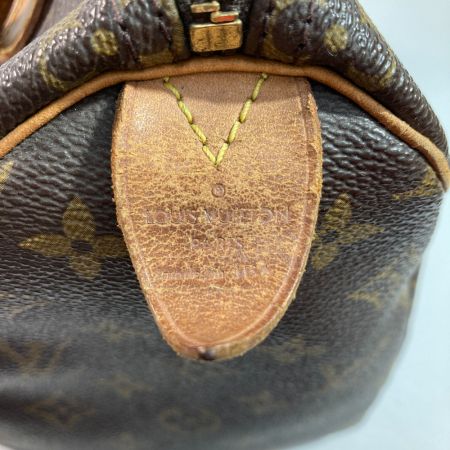  LOUIS VUITTON ルイヴィトン モノグラム スピーディ25 M41528 ブラウン x ゴールド ボストンバッグ ハンドバッグ