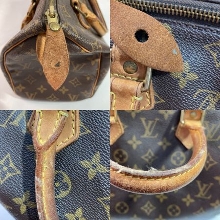  LOUIS VUITTON ルイヴィトン モノグラム スピーディ25 M41528 ブラウン x ゴールド ボストンバッグ ハンドバッグ
