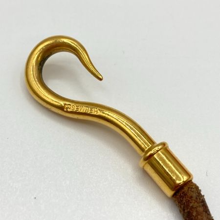  HERMES エルメス ジャンボブレスレット ダメージ多 箱付 ブラウン x ゴールド