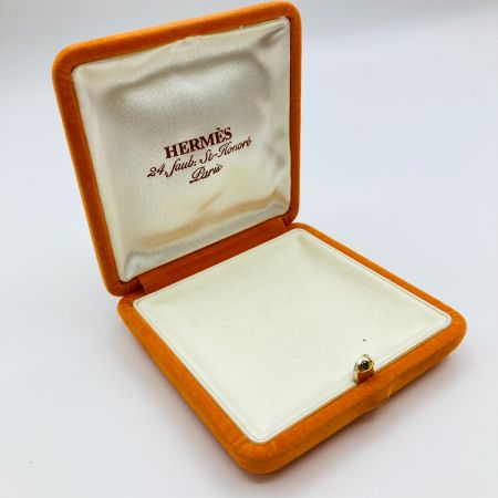  HERMES エルメス ジャンボブレスレット ダメージ多 箱付 ブラウン x ゴールド