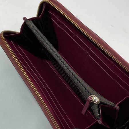 FENDI フェンディ ラウンドファスナー財布 エナメル 8M0024・A05・129・2513 ボルドー