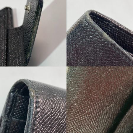  BVLGARI ブルガリ 2つ折り財布 Wホック ブラック