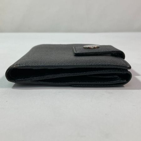  BVLGARI ブルガリ 2つ折り財布 Wホック ブラック