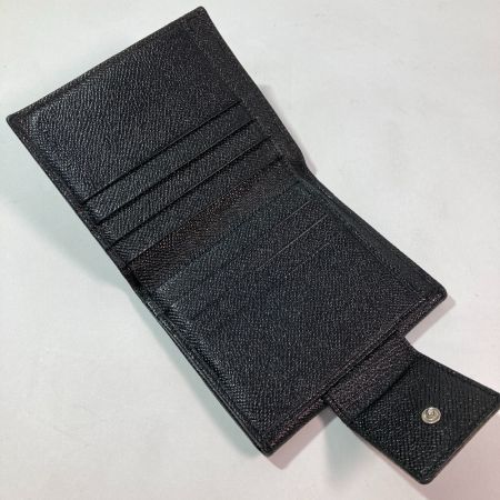  BVLGARI ブルガリ 2つ折り財布 Wホック ブラック