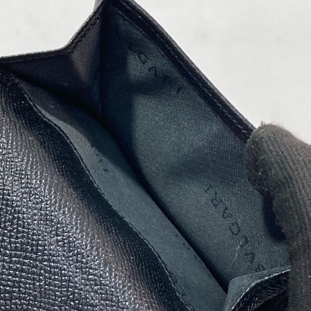  BVLGARI ブルガリ 2つ折り財布 Wホック ブラック