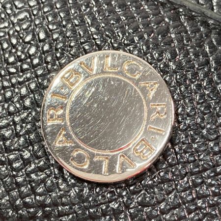  BVLGARI ブルガリ 2つ折り財布 Wホック ブラック