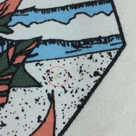  PEARLY GATES パーリーゲイツ 半袖Tシャツ アイボリー×イエロー ハワイプリント コットン100％ サイズ5 Lサイズ相当 メンズ