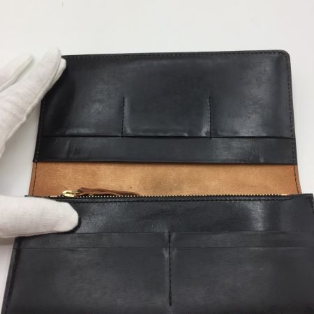  PORTER ポーター 2つ折り長財布 ブラック レザー 中古品 ブラック キズ・汚れあり