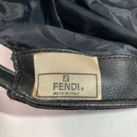  FENDI フェンディ 帽子 キャップ ズッカ柄 ブラック x ゴールド