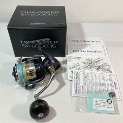 ◎◎ SHIMANO シマノ 15 ツインパワー SW 6000HG 03318 スピニングリール 使用感有 Cランク