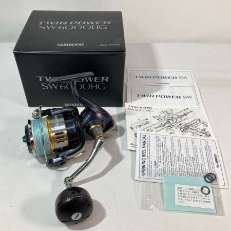  SHIMANO シマノ 15 ツインパワー SW 6000HG 03318 スピニングリール 使用感有