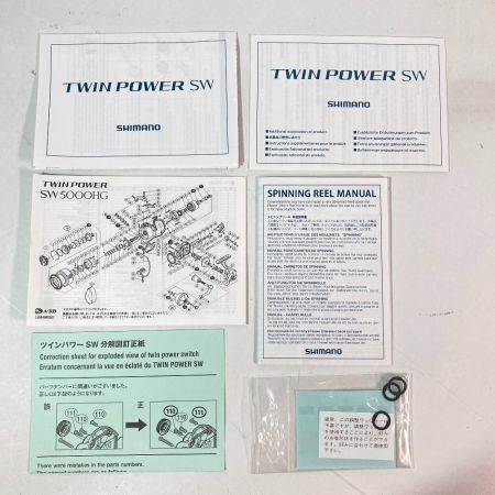  SHIMANO シマノ 15 ツインパワー SW 6000HG 03318 スピニングリール 使用感有