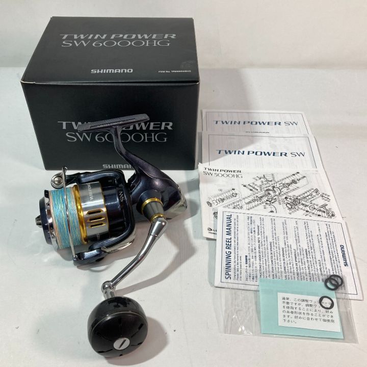 SHIMANO シマノ 15 ツインパワー SW 6000HG 03318 スピニングリール 使用感有｜中古｜なんでもリサイクルビッグバン