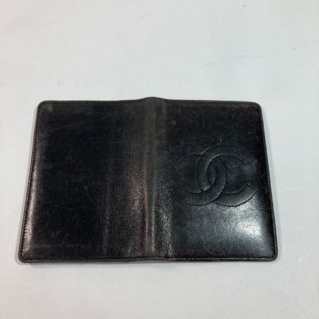  CHANEL シャネル 名刺入れ カードケース ラムスキン ブラック