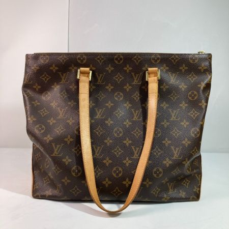  LOUIS VUITTON ルイヴィトン モノグラム カバ・メゾ M51151 ブラウン x ゴールド トートバッグ ショルダーバッグ
