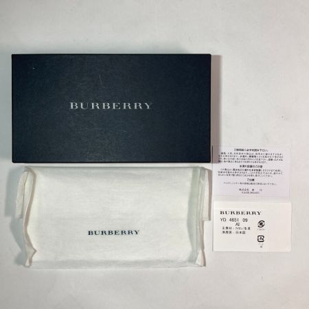  BURBERRY バーバリー 長財布 レザーチェック柄 箱付 YD4651 ベージュ×ブラック