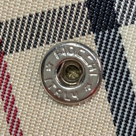  BURBERRY バーバリー 長財布 レザーチェック柄 箱付 YD4651 ベージュ×ブラック