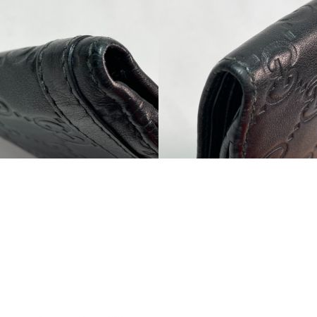  GUCCI グッチ 二つ折り財布 グッチシマ メンズ 255852・0416 ブラック