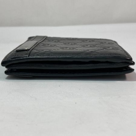  GUCCI グッチ 二つ折り財布 グッチシマ メンズ 255852・0416 ブラック