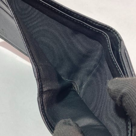  GUCCI グッチ 二つ折り財布 グッチシマ メンズ 255852・0416 ブラック