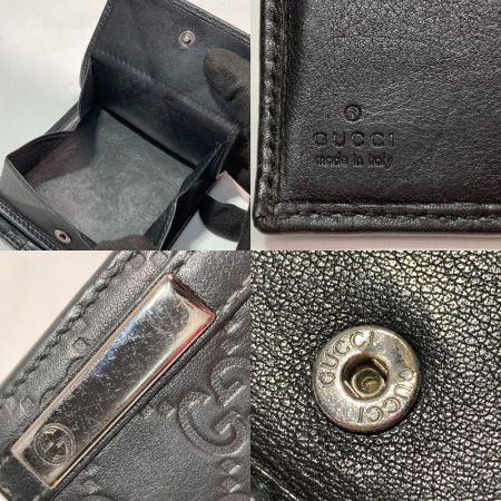 GUCCI グッチ 二つ折り財布 グッチシマ メンズ 255852・0416 ブラック