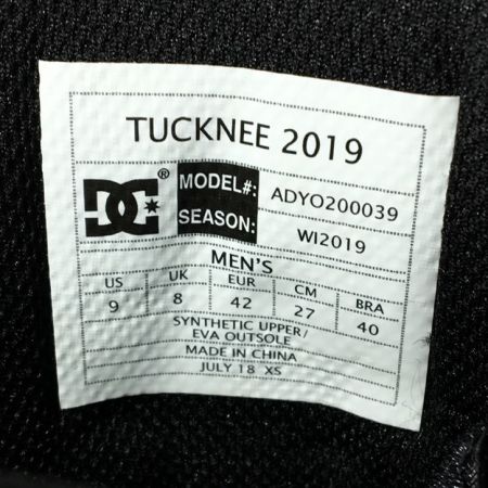  DC SHOES ディーシーシューズ タックニー スノーボードブーツ メンズ 27cm 2019  ADYO200039 