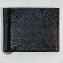 ◎◎ PRADA プラダ マネークリップ メンズ 財布 箱付 2MN077 ブラック Aランク