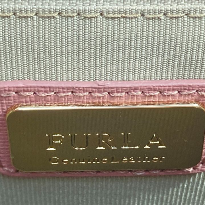 中古】 FURLA フルラ メトロポリス スタッズ ピンク x ゴールド 2wayバッグ ハンドバッグ ショルダーバッグ  レディース｜総合リサイクルショップ なんでもリサイクルビッグバン オンラインストア