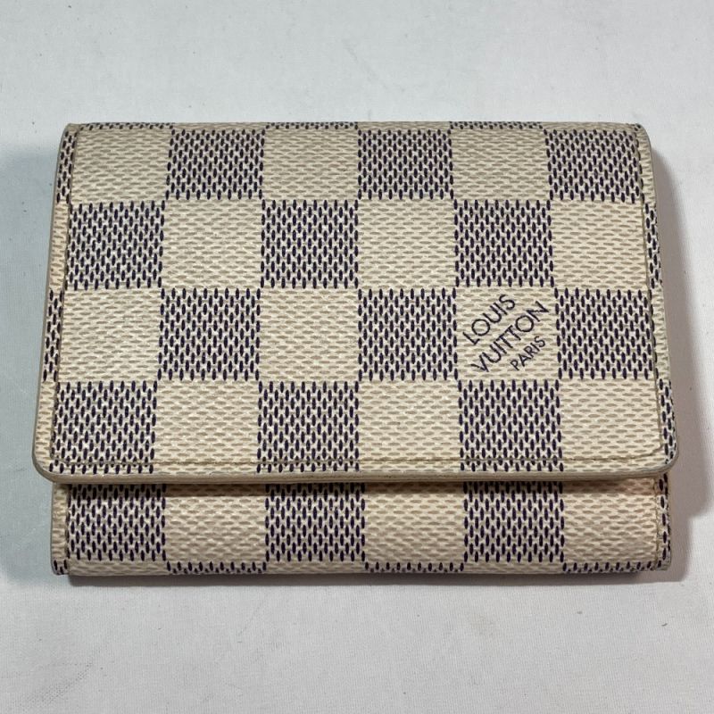 中古】 LOUIS VUITTON ルイヴィトン ダミエ アズール アンヴェロップ