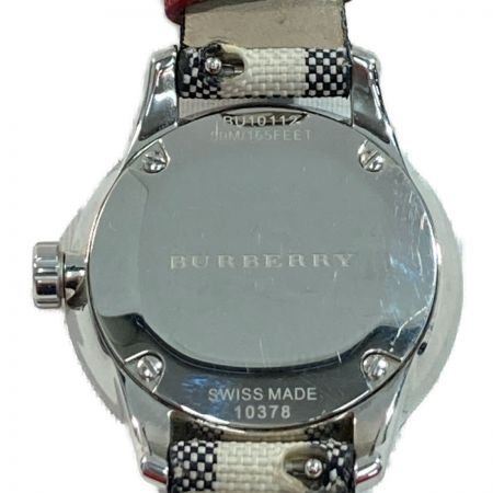 中古】 BURBERRY バーバリー 腕時計 BU10112 ホワイト x シルバー