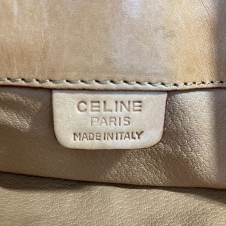  CELINE セリーヌ マカダム クラッチバッグ セカンドバッグ ブラウン x ゴールド