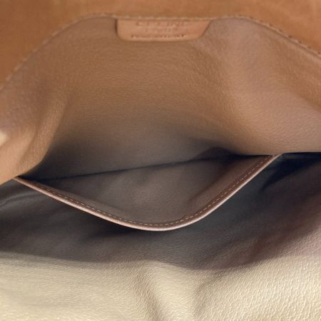  CELINE セリーヌ マカダム クラッチバッグ セカンドバッグ ブラウン x ゴールド