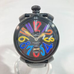 ◎◎ GAGA MILANO ガガミラノ MANUALE 48mm マヌアーレ 5012 手巻き Bランク