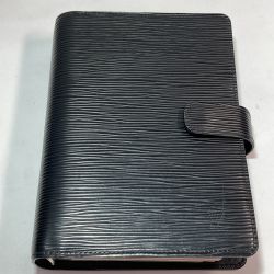 ◎◎ LOUIS VUITTON ルイヴィトン エピ アジェンダ MM 手帳カバー R20202 ブラック Cランク